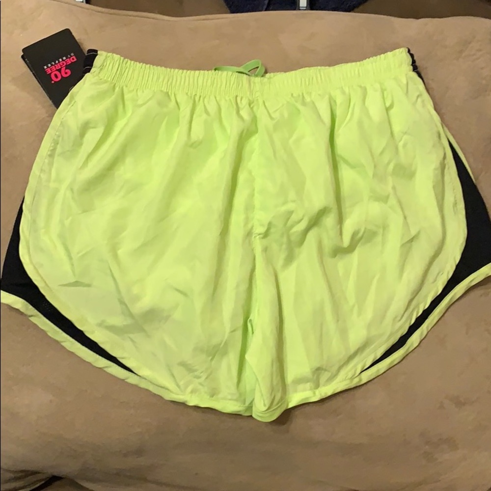 Neon green Athletic shorts with liner - Picture 2 of 9